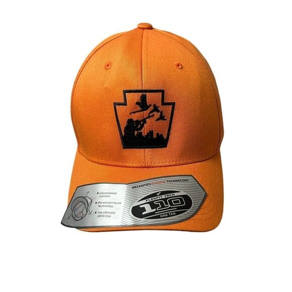 Flex Fit Hat s/m Orange Pennsylvania Duck Hunting - Picture 1 of 8